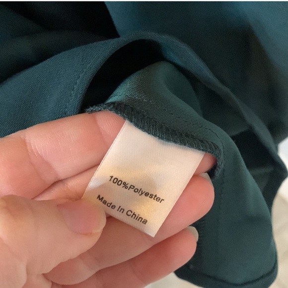 TUCKERNUCK Green Three Quarter Sleeve Blouse - Size S - Picture 3 of 4